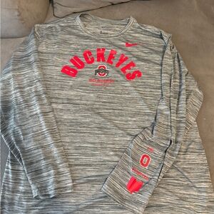 Nike Ohio State Buckeyes Long Sleeve Dri-fit Shirt